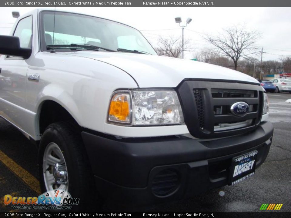 2008 Ford Ranger XL Regular Cab Oxford White / Medium Pebble Tan Photo #23