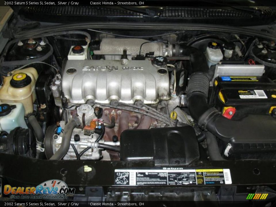 2002 Saturn S Series SL Sedan Silver / Gray Photo #26