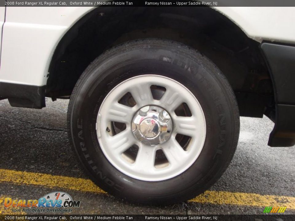 2008 Ford Ranger XL Regular Cab Oxford White / Medium Pebble Tan Photo #27