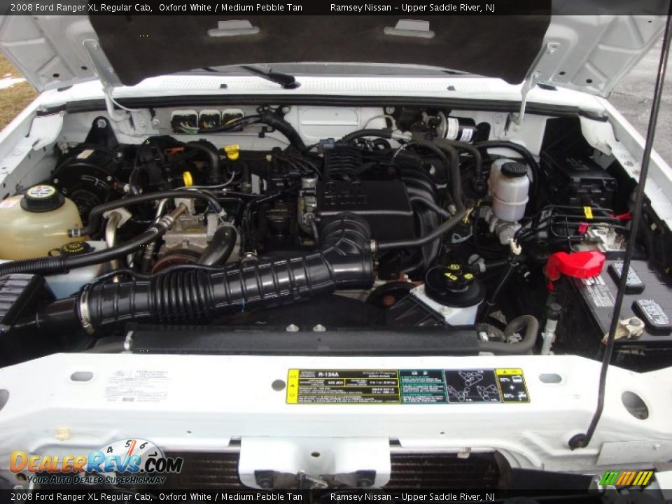 2008 Ford Ranger XL Regular Cab Oxford White / Medium Pebble Tan Photo #29