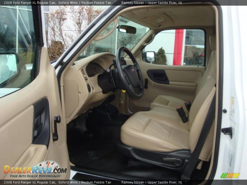 2008 Ford Ranger XL Regular Cab Oxford White / Medium Pebble Tan Photo #32