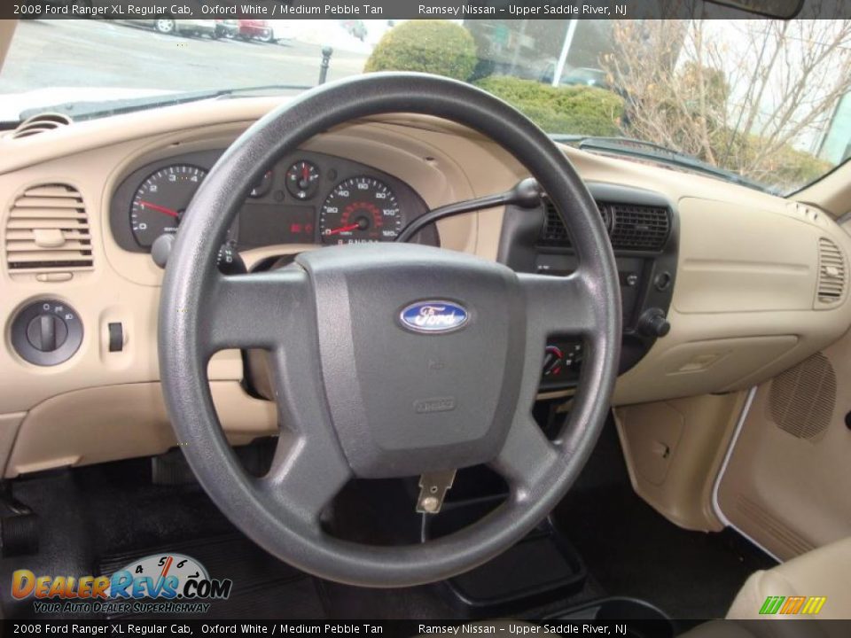 2008 Ford Ranger XL Regular Cab Oxford White / Medium Pebble Tan Photo #35