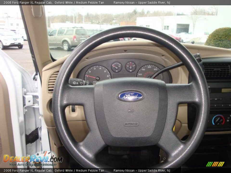 2008 Ford Ranger XL Regular Cab Oxford White / Medium Pebble Tan Photo #36