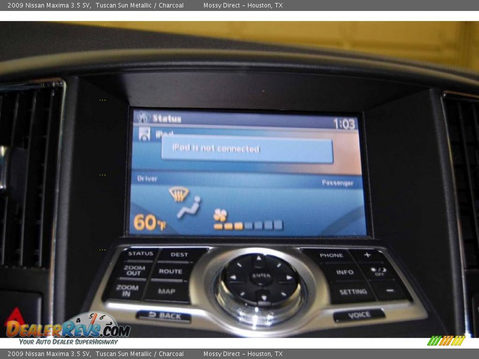 2009 Nissan Maxima 3.5 SV Tuscan Sun Metallic / Charcoal Photo #30