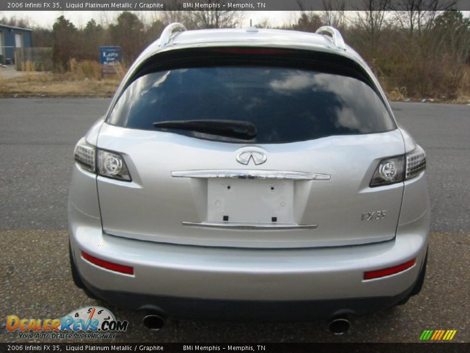 2006 Infiniti FX 35 Liquid Platinum Metallic / Graphite Photo #4
