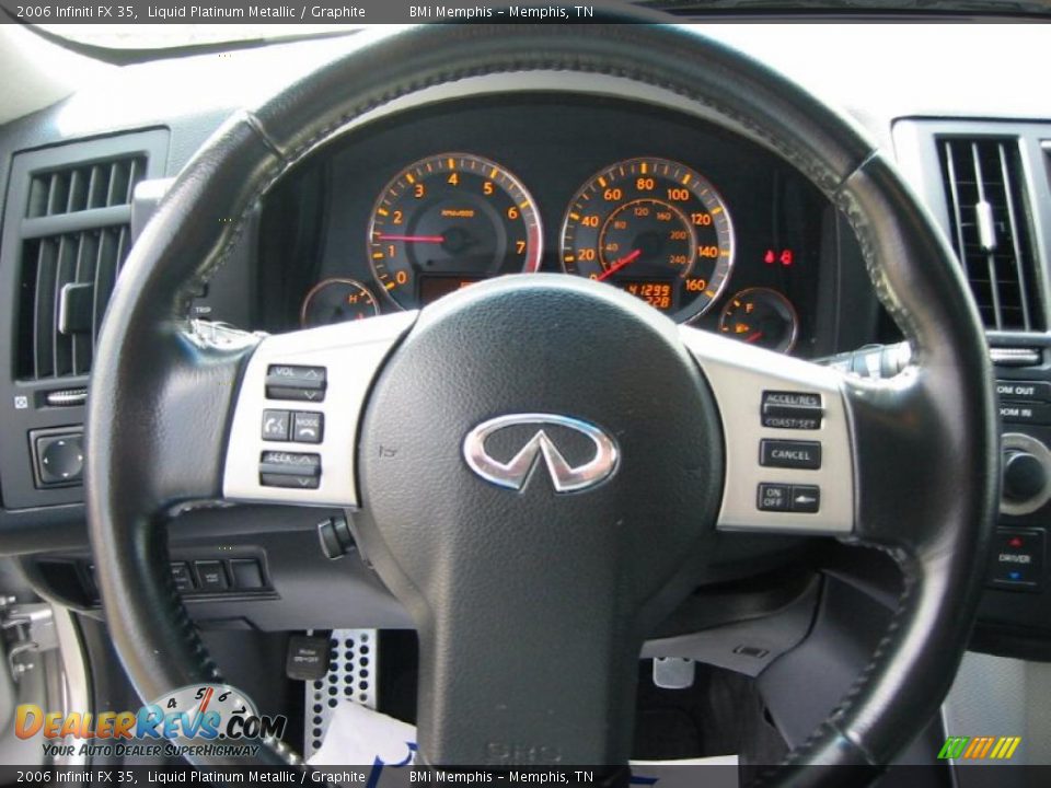2006 Infiniti FX 35 Liquid Platinum Metallic / Graphite Photo #12