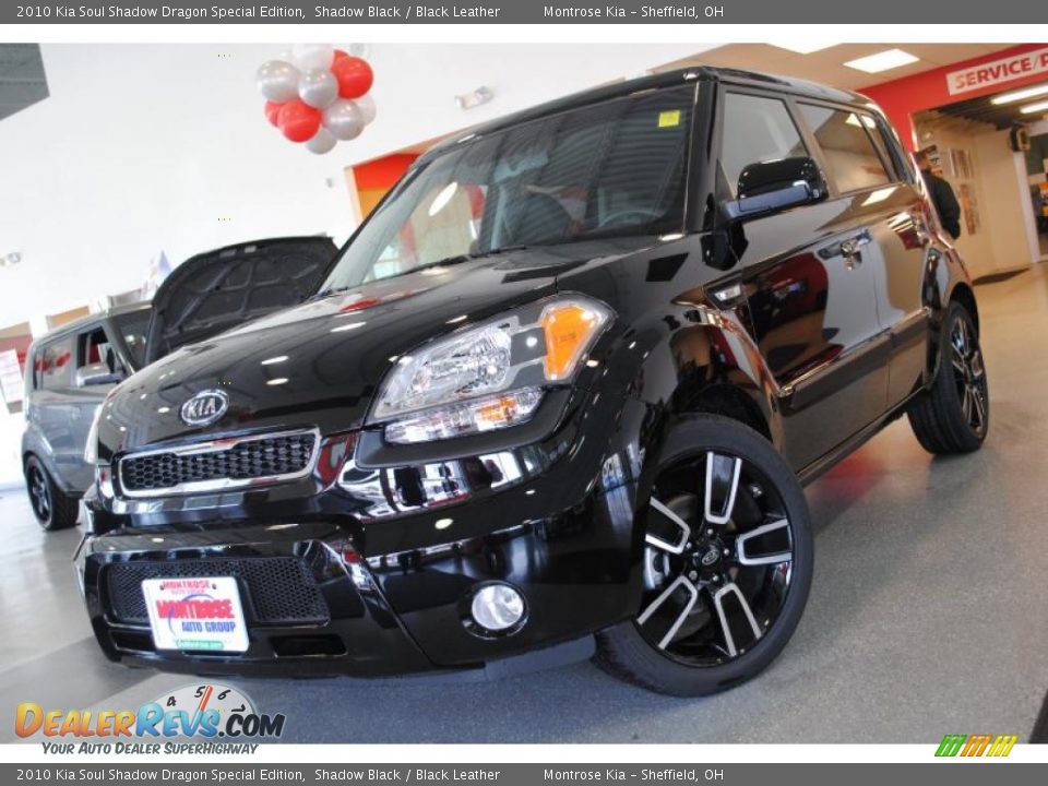 2010 Kia Soul Shadow Dragon Special Edition Shadow Black / Black Leather Photo #2