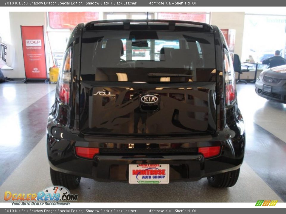 2010 Kia Soul Shadow Dragon Special Edition Shadow Black / Black Leather Photo #6