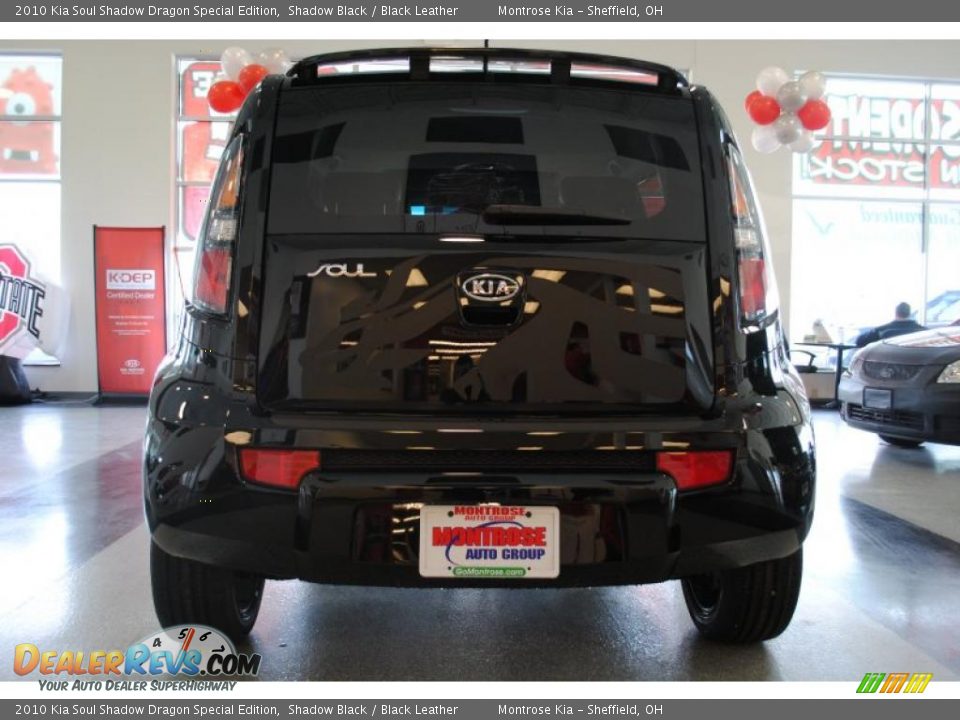 2010 Kia Soul Shadow Dragon Special Edition Shadow Black / Black Leather Photo #7