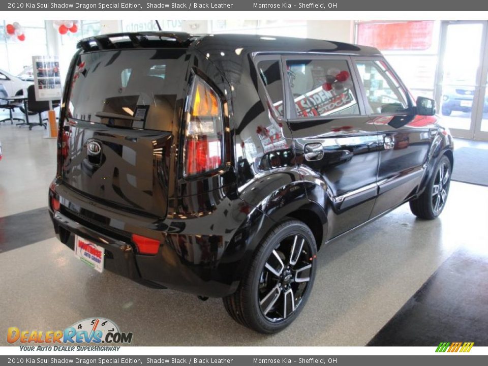 2010 Kia Soul Shadow Dragon Special Edition Shadow Black / Black Leather Photo #8