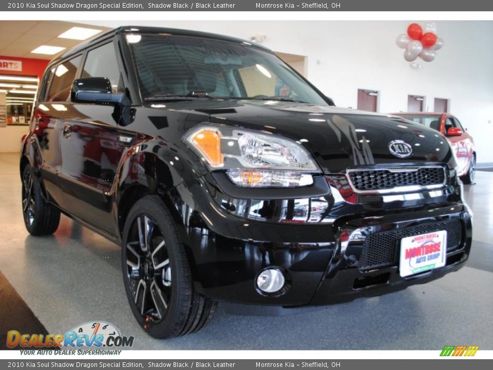 2010 Kia Soul Shadow Dragon Special Edition Shadow Black / Black Leather Photo #10