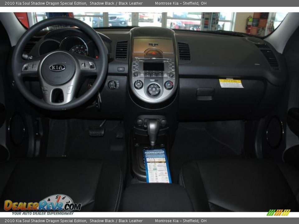 2010 Kia Soul Shadow Dragon Special Edition Shadow Black / Black Leather Photo #13