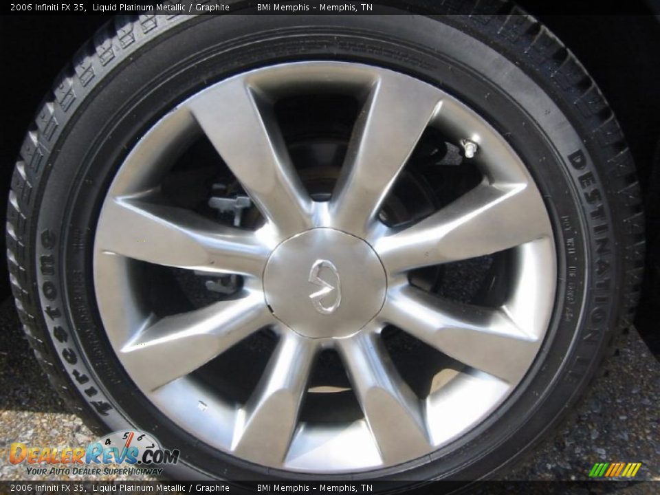 2006 Infiniti FX 35 Liquid Platinum Metallic / Graphite Photo #25