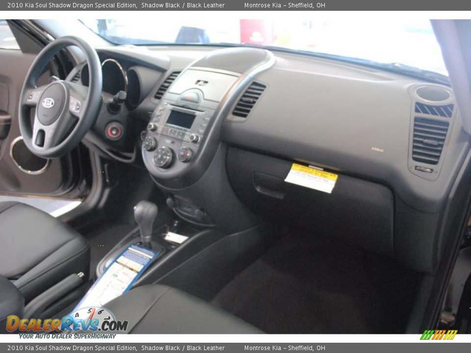 2010 Kia Soul Shadow Dragon Special Edition Shadow Black / Black Leather Photo #15