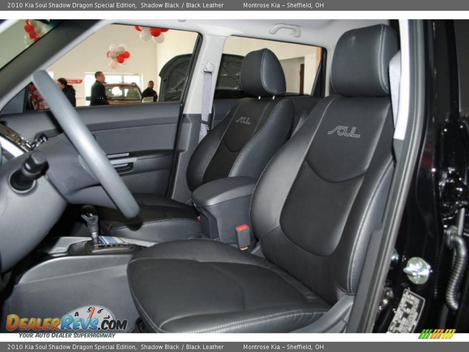 2010 Kia Soul Shadow Dragon Special Edition Shadow Black / Black Leather Photo #16