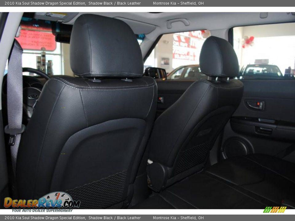 2010 Kia Soul Shadow Dragon Special Edition Shadow Black / Black Leather Photo #17