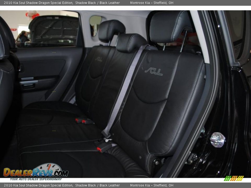 2010 Kia Soul Shadow Dragon Special Edition Shadow Black / Black Leather Photo #18