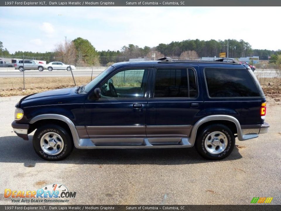1997 Ford Explorer XLT Dark Lapis Metallic / Medium Graphite Photo #4