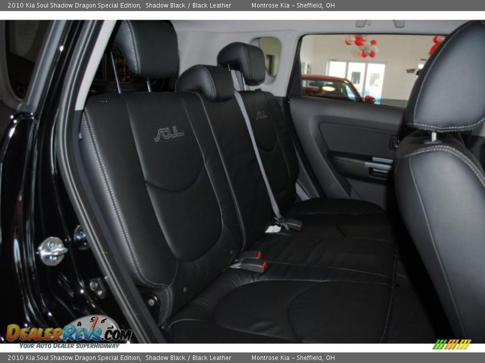 2010 Kia Soul Shadow Dragon Special Edition Shadow Black / Black Leather Photo #19