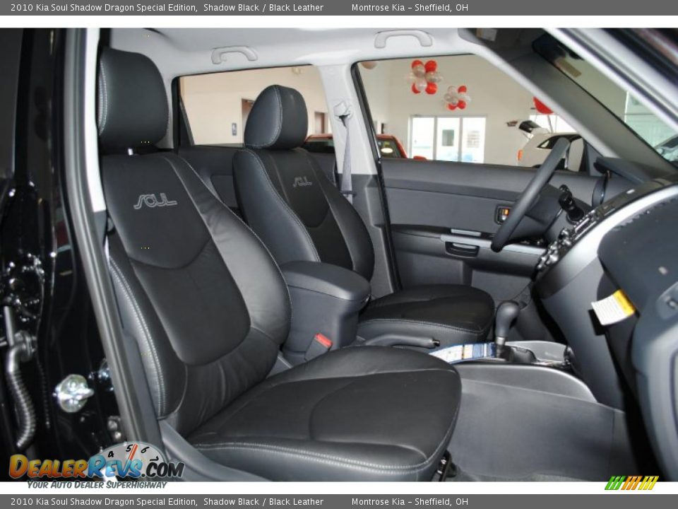 2010 Kia Soul Shadow Dragon Special Edition Shadow Black / Black Leather Photo #21