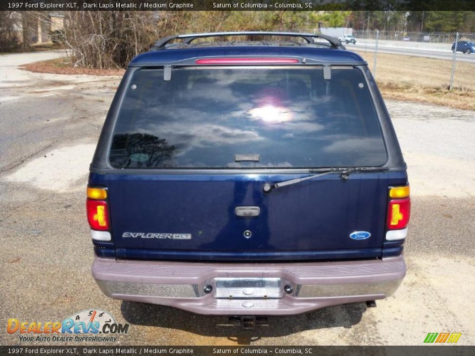 1997 Ford Explorer XLT Dark Lapis Metallic / Medium Graphite Photo #6