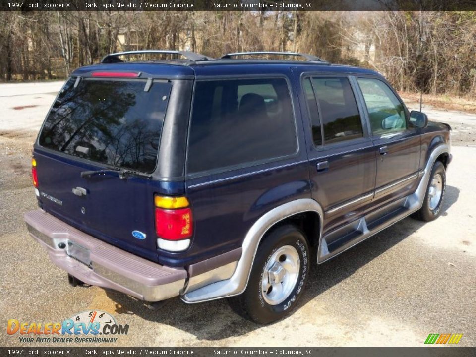 1997 Ford Explorer XLT Dark Lapis Metallic / Medium Graphite Photo #8