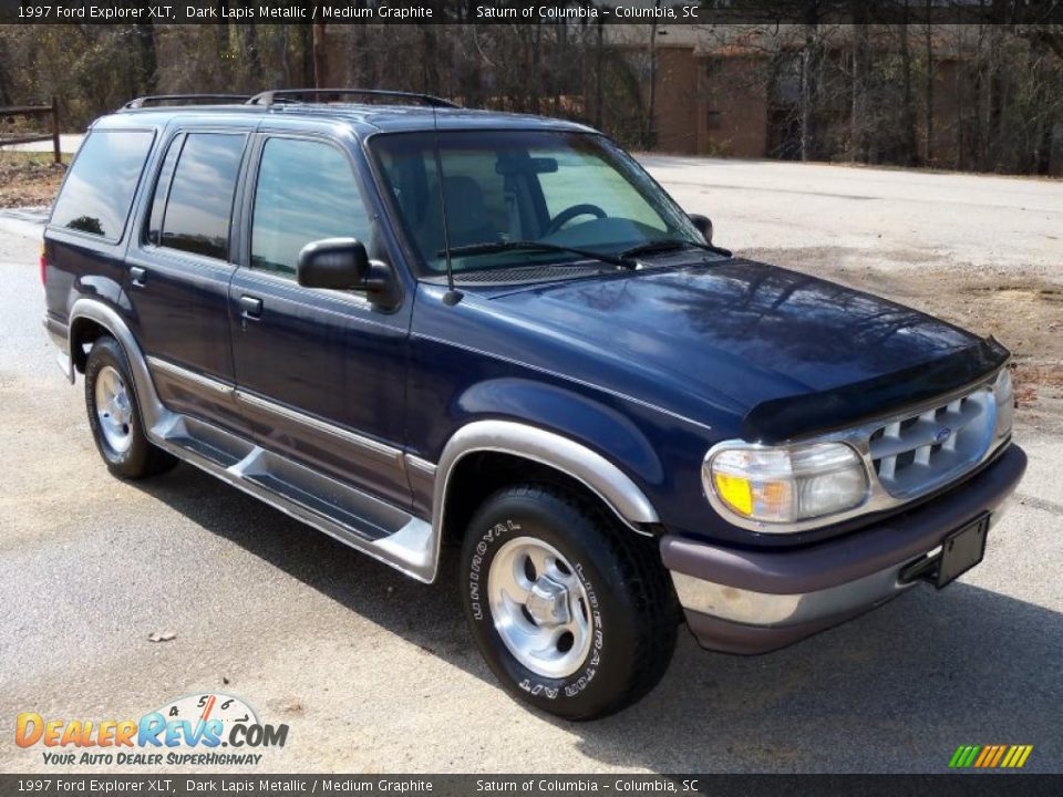 1997 Ford Explorer XLT Dark Lapis Metallic / Medium Graphite Photo #10
