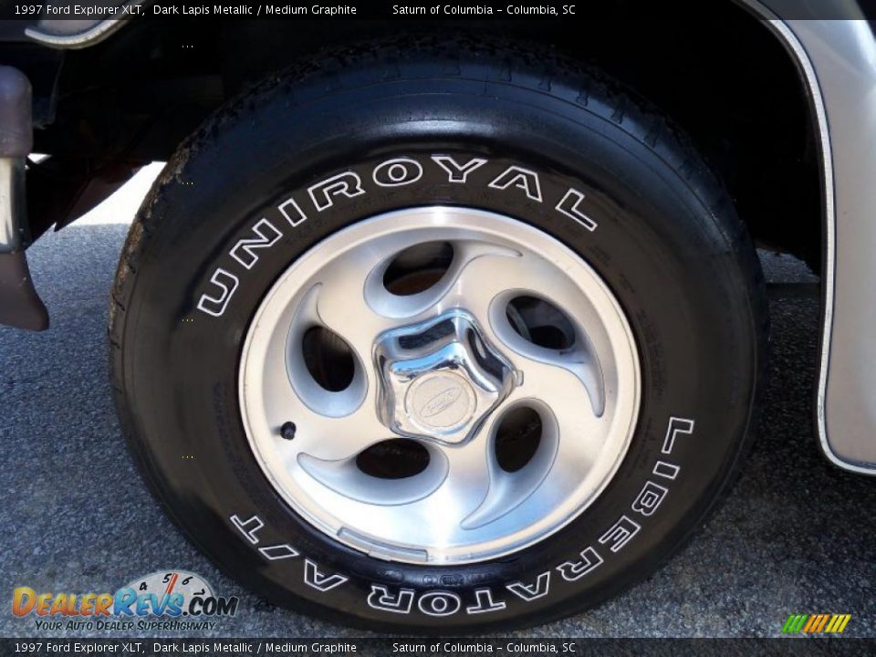 1997 Ford Explorer XLT Dark Lapis Metallic / Medium Graphite Photo #11