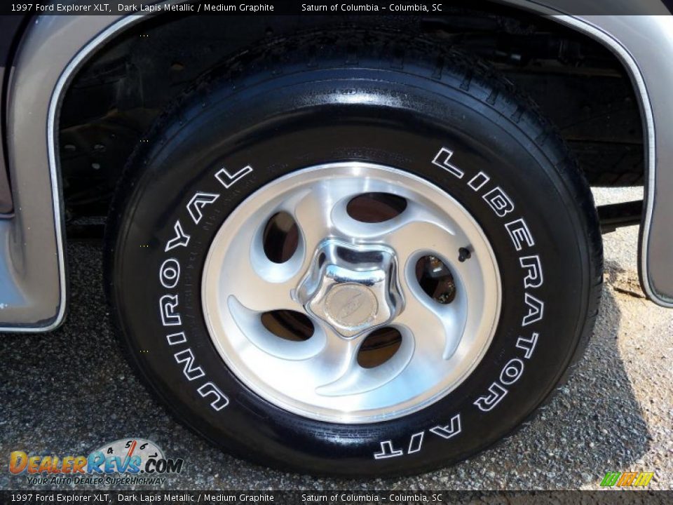 1997 Ford Explorer XLT Dark Lapis Metallic / Medium Graphite Photo #12