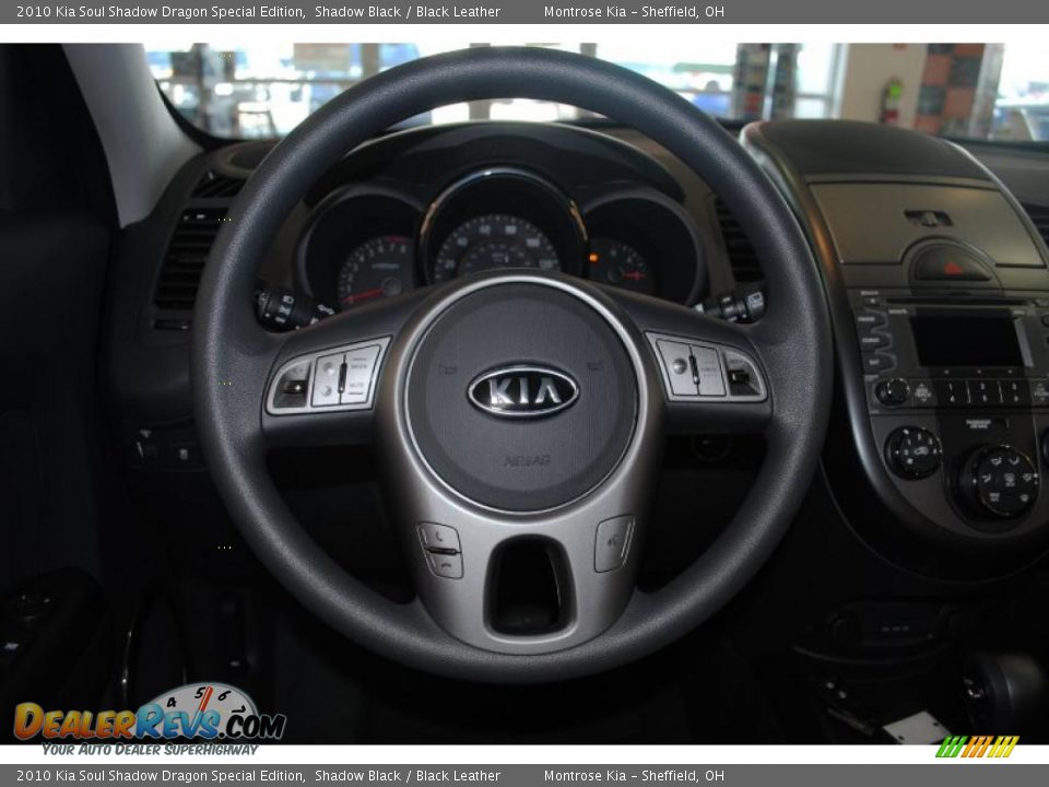 2010 Kia Soul Shadow Dragon Special Edition Shadow Black / Black Leather Photo #30