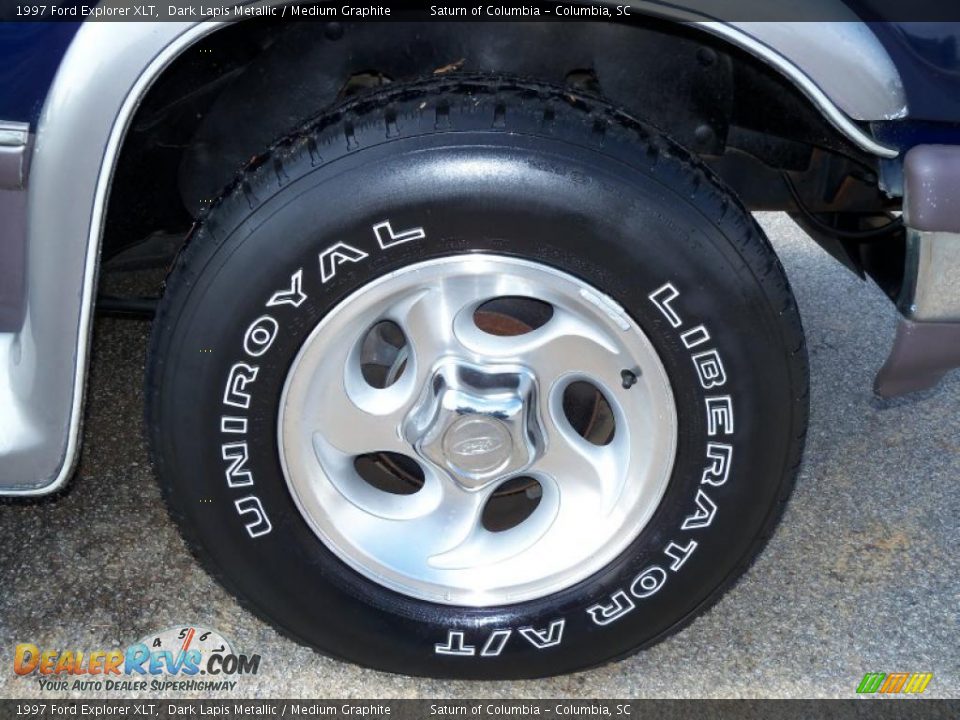 1997 Ford Explorer XLT Dark Lapis Metallic / Medium Graphite Photo #14