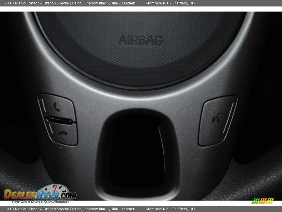 2010 Kia Soul Shadow Dragon Special Edition Shadow Black / Black Leather Photo #33
