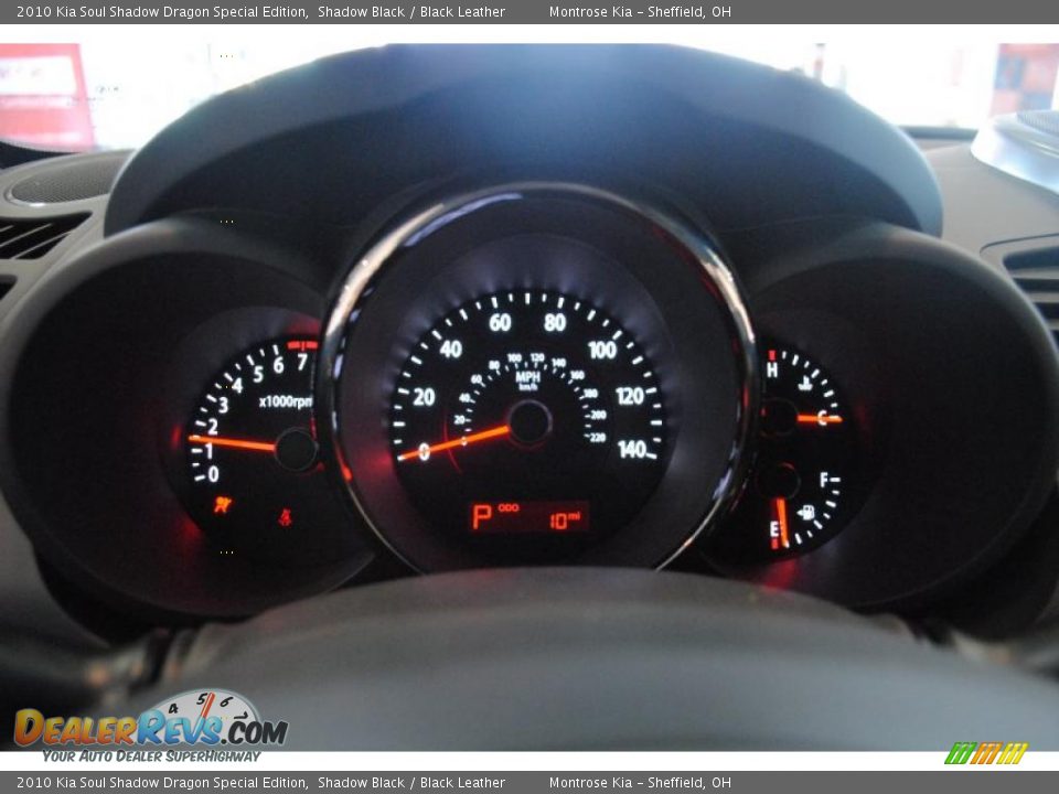 2010 Kia Soul Shadow Dragon Special Edition Shadow Black / Black Leather Photo #34