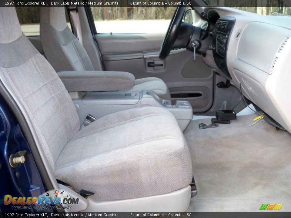 1997 Ford Explorer XLT Dark Lapis Metallic / Medium Graphite Photo #24