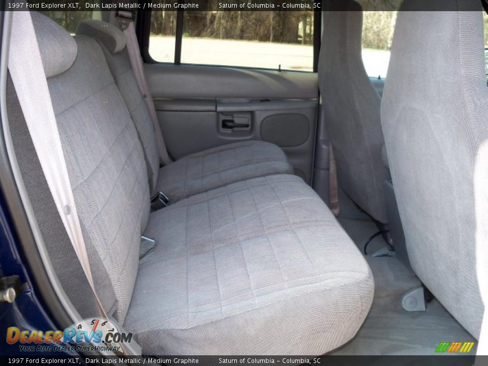 1997 Ford Explorer XLT Dark Lapis Metallic / Medium Graphite Photo #26