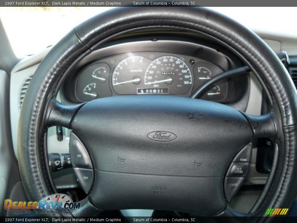 1997 Ford Explorer XLT Dark Lapis Metallic / Medium Graphite Photo #29