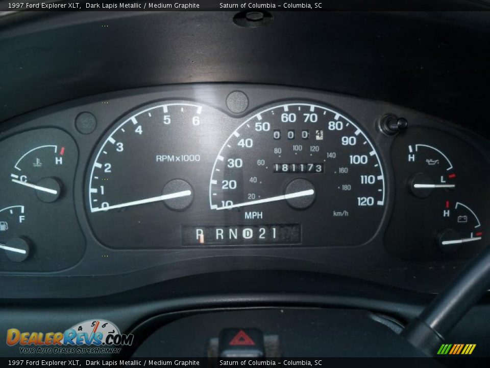 1997 Ford Explorer XLT Dark Lapis Metallic / Medium Graphite Photo #30