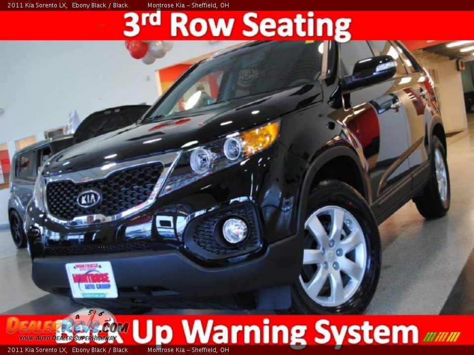 2011 Kia Sorento LX Ebony Black / Black Photo #1