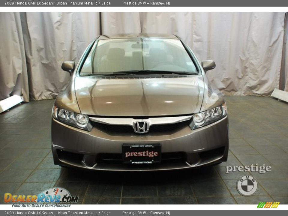 2009 Honda Civic LX Sedan Urban Titanium Metallic / Beige Photo #6
