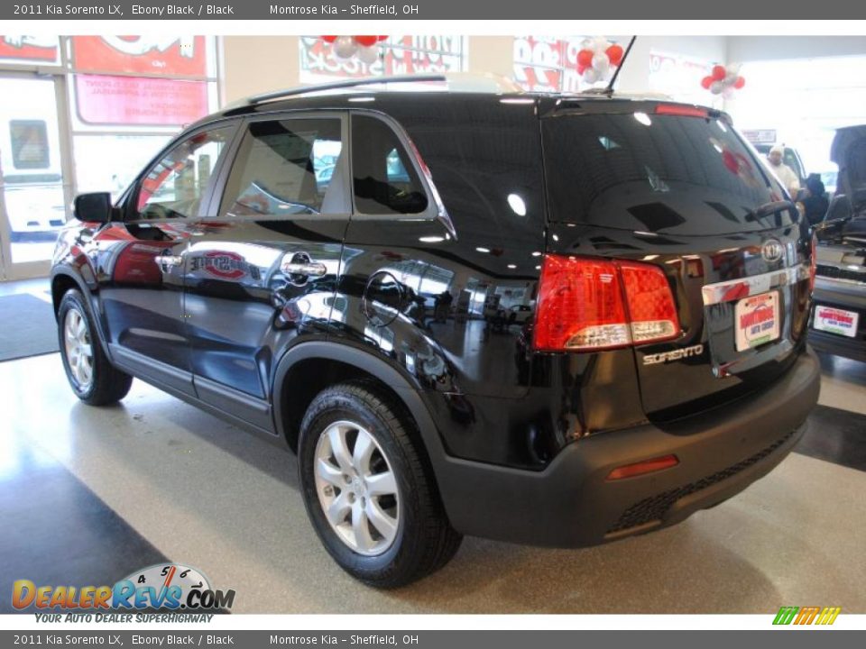 2011 Kia Sorento LX Ebony Black / Black Photo #5