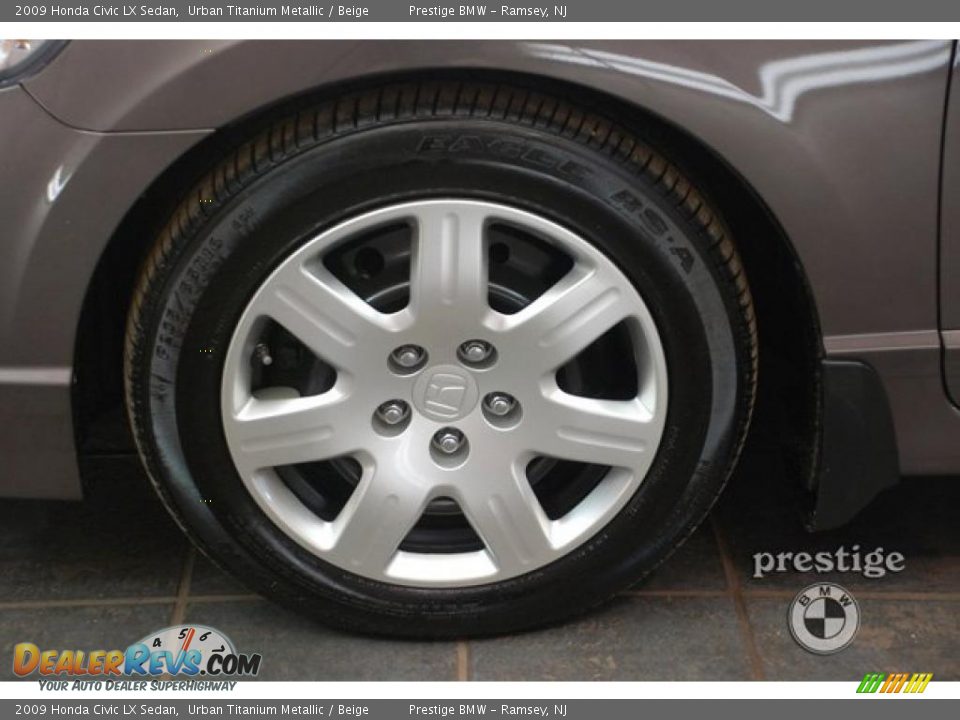2009 Honda Civic LX Sedan Urban Titanium Metallic / Beige Photo #8