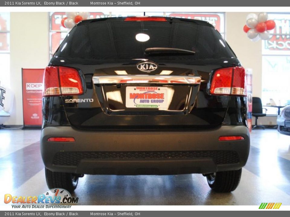 2011 Kia Sorento LX Ebony Black / Black Photo #7