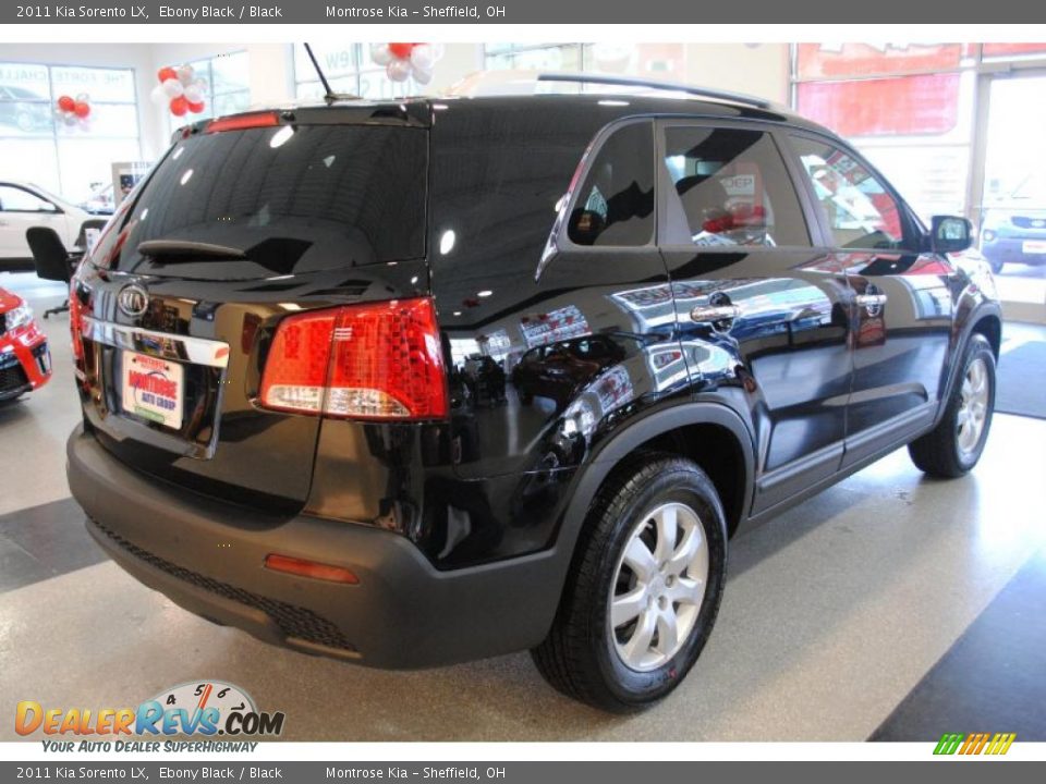 2011 Kia Sorento LX Ebony Black / Black Photo #8