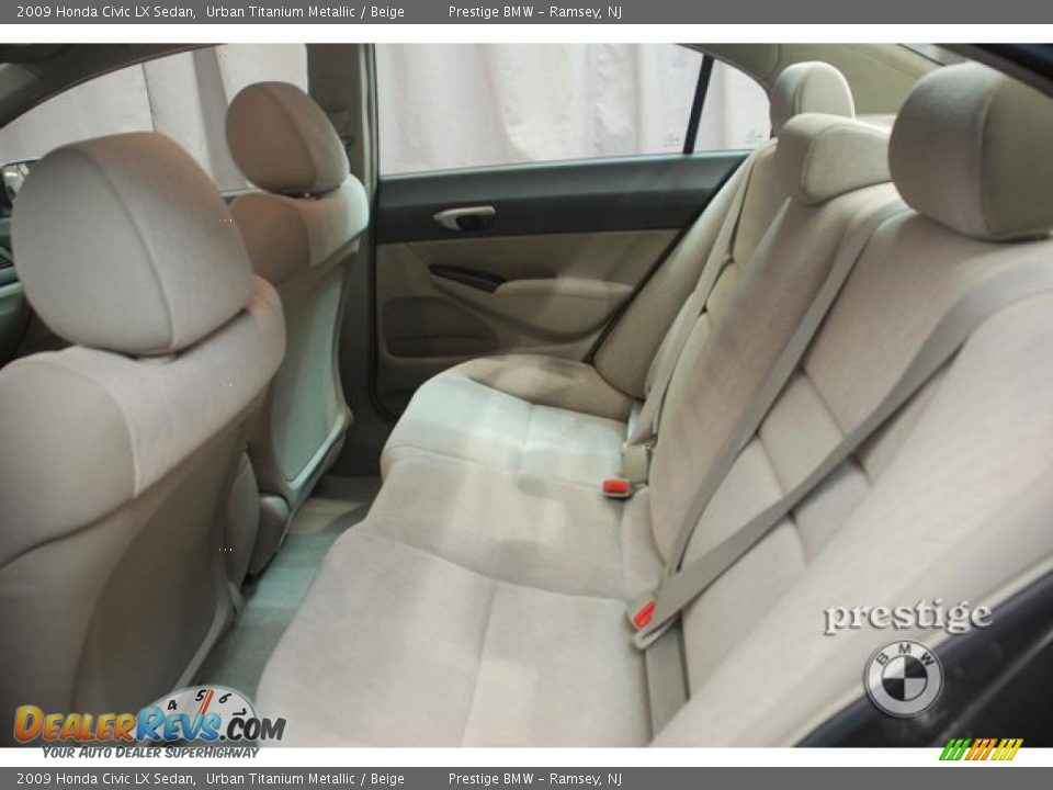 2009 Honda Civic LX Sedan Urban Titanium Metallic / Beige Photo #10