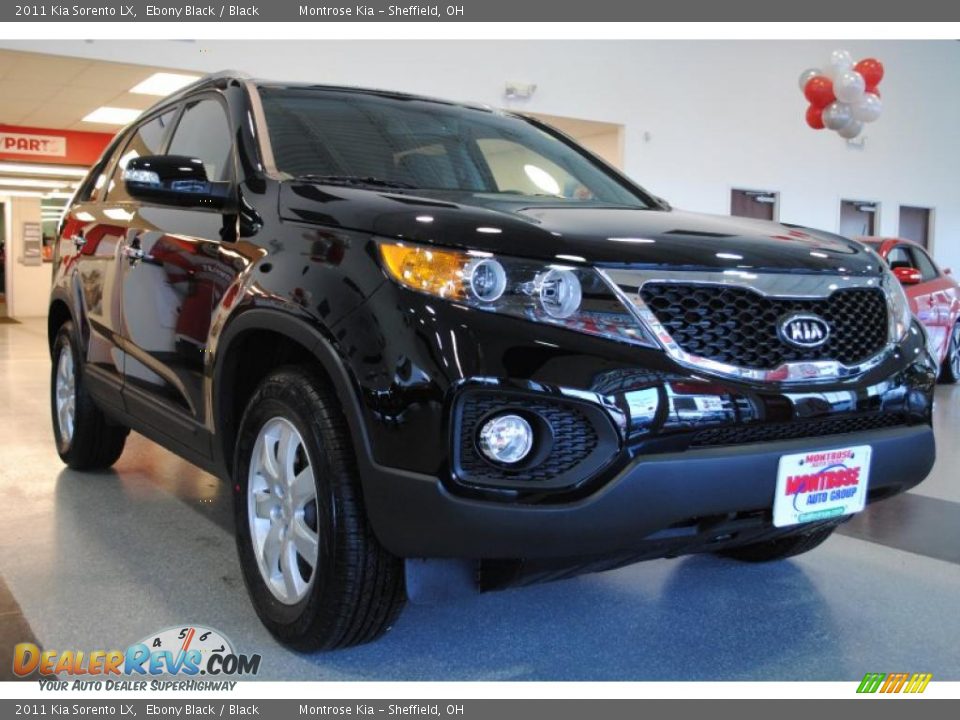 2011 Kia Sorento LX Ebony Black / Black Photo #10