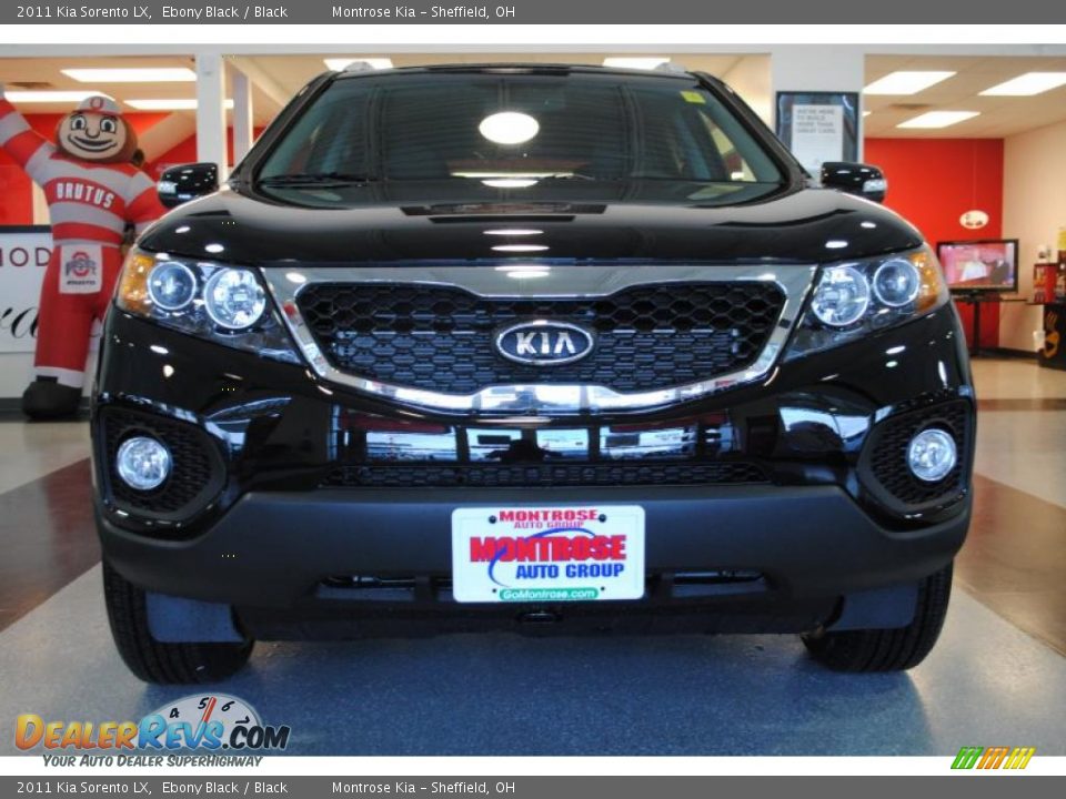 2011 Kia Sorento LX Ebony Black / Black Photo #12