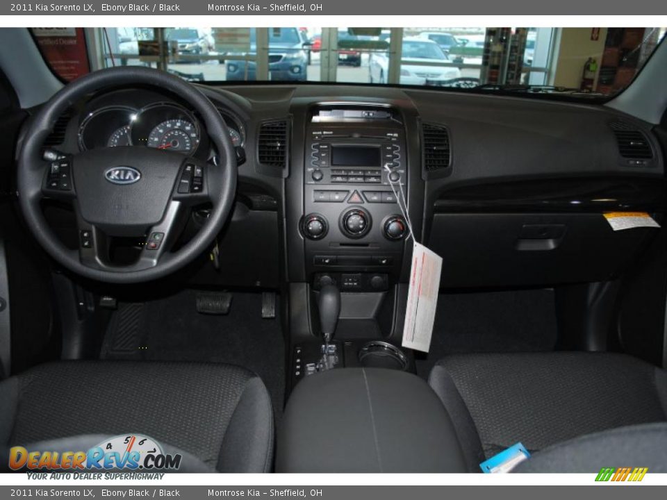 2011 Kia Sorento LX Ebony Black / Black Photo #13