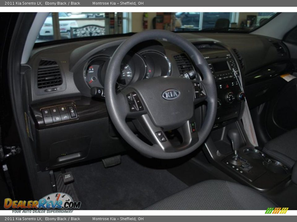 2011 Kia Sorento LX Ebony Black / Black Photo #14