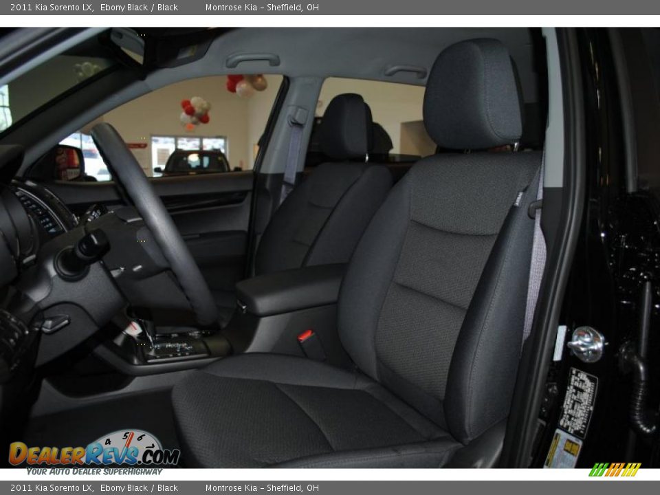 2011 Kia Sorento LX Ebony Black / Black Photo #16