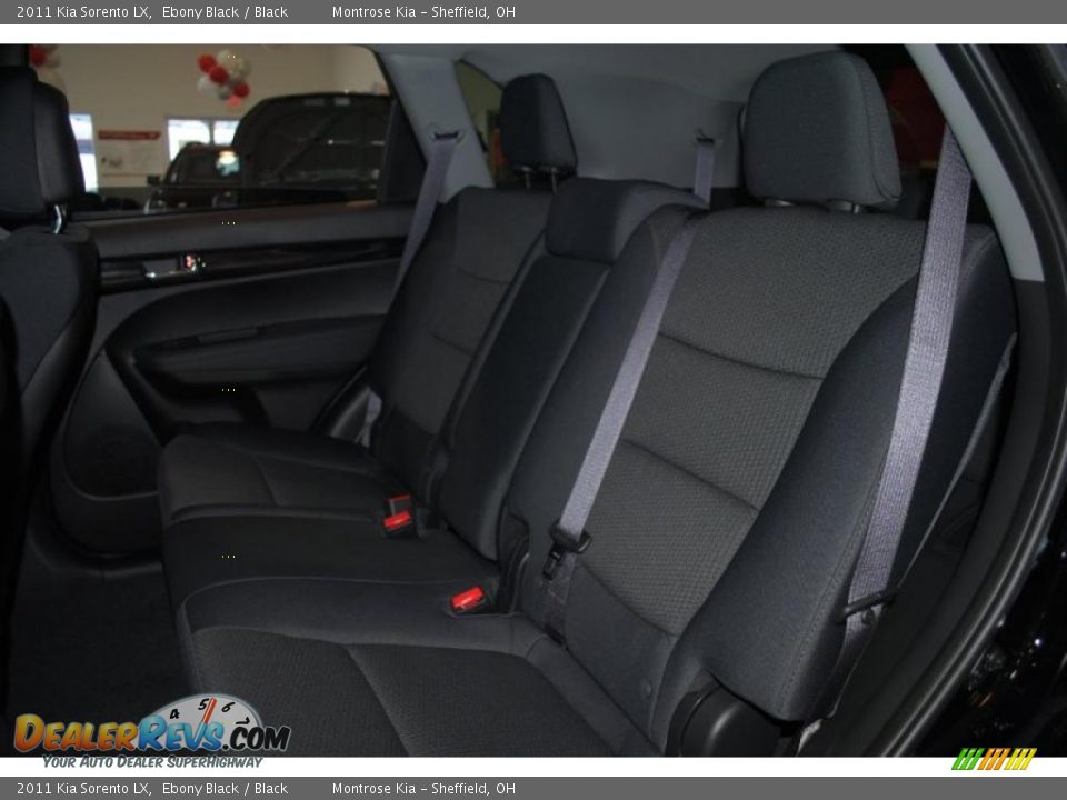 2011 Kia Sorento LX Ebony Black / Black Photo #18
